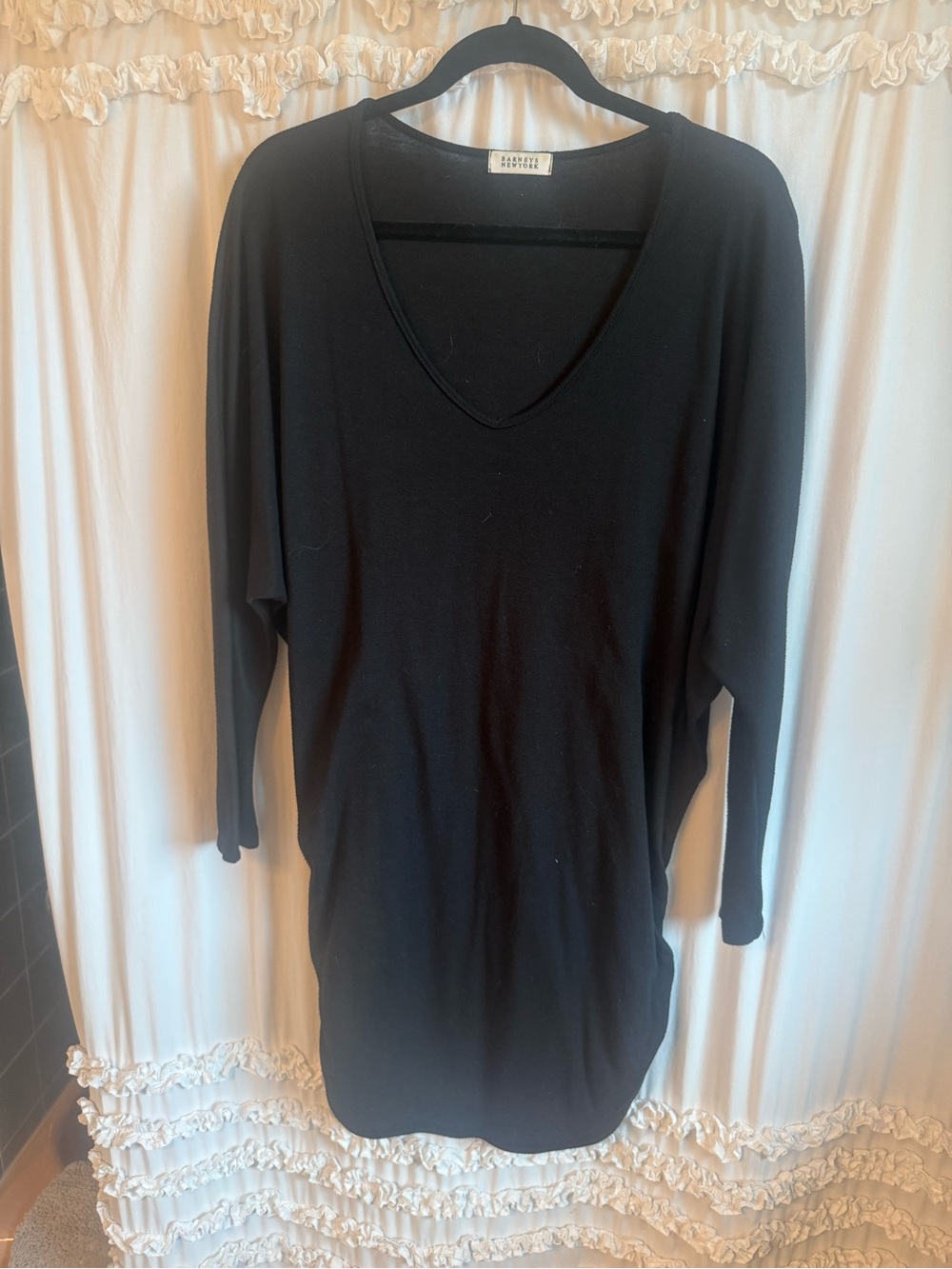 Barneys New York Black Crewneck Top or Dress